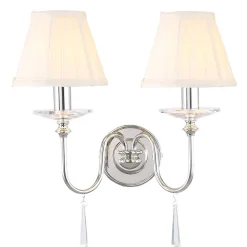 Kinkiet Finsbury Park (FP2-POL-NICKEL) - Elstead Lighting