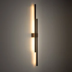 Kinkiet FLASH BLACK WOOD LED (6628) - TK Lighting