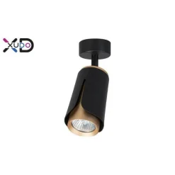 Kinkiet GU10 LED x1 czarny+złoty (XD-IK261B) - Xudo