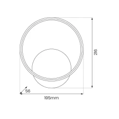 Kinkiet HOOP CHROME 7W LED (ML1548) - Milagro