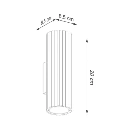 Kinkiet KARBON 20 biały (SL.1647) - Sollux Lighting
