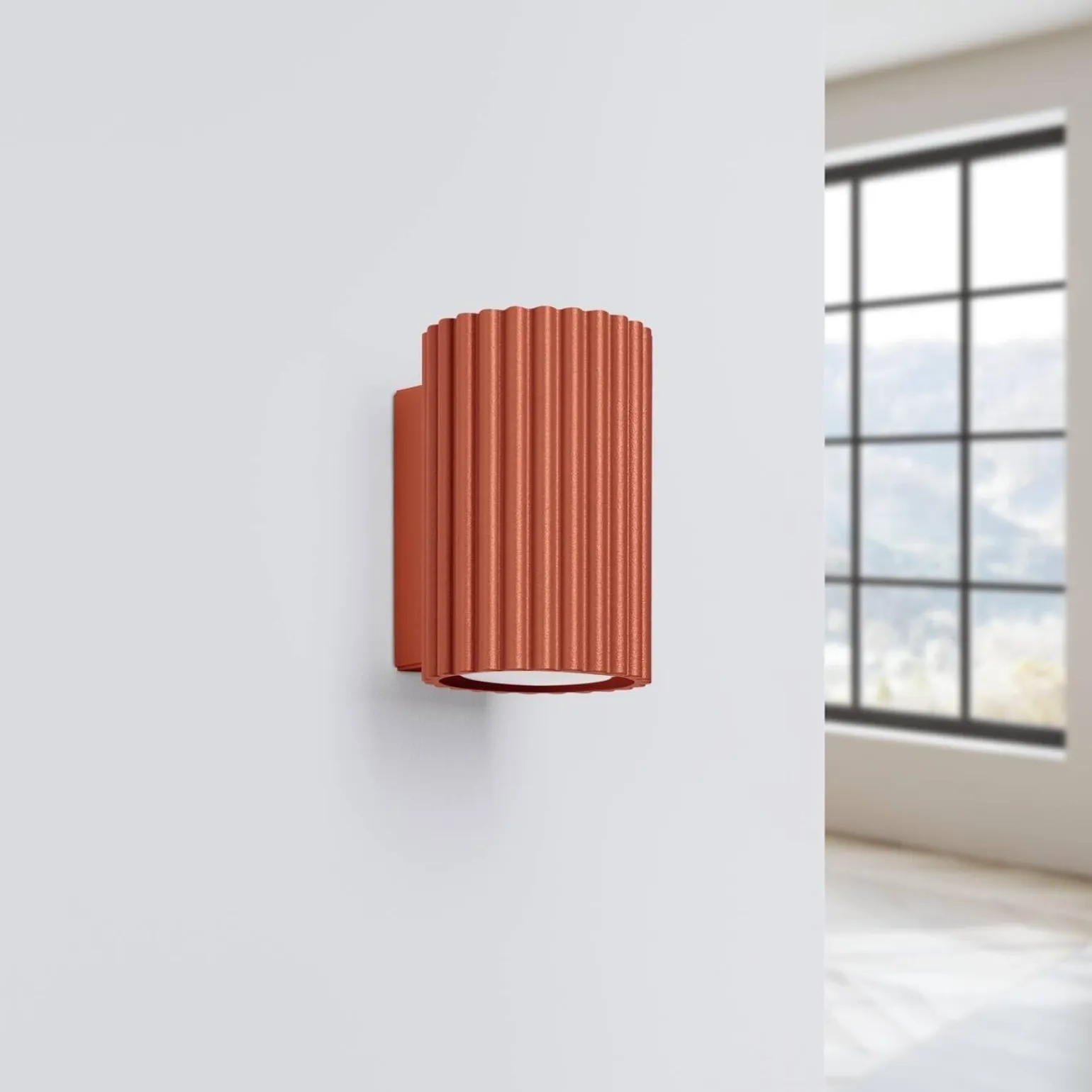 Kinkiet KARBON 10 ochra czerwona (SL.1654) - Sollux Lighting