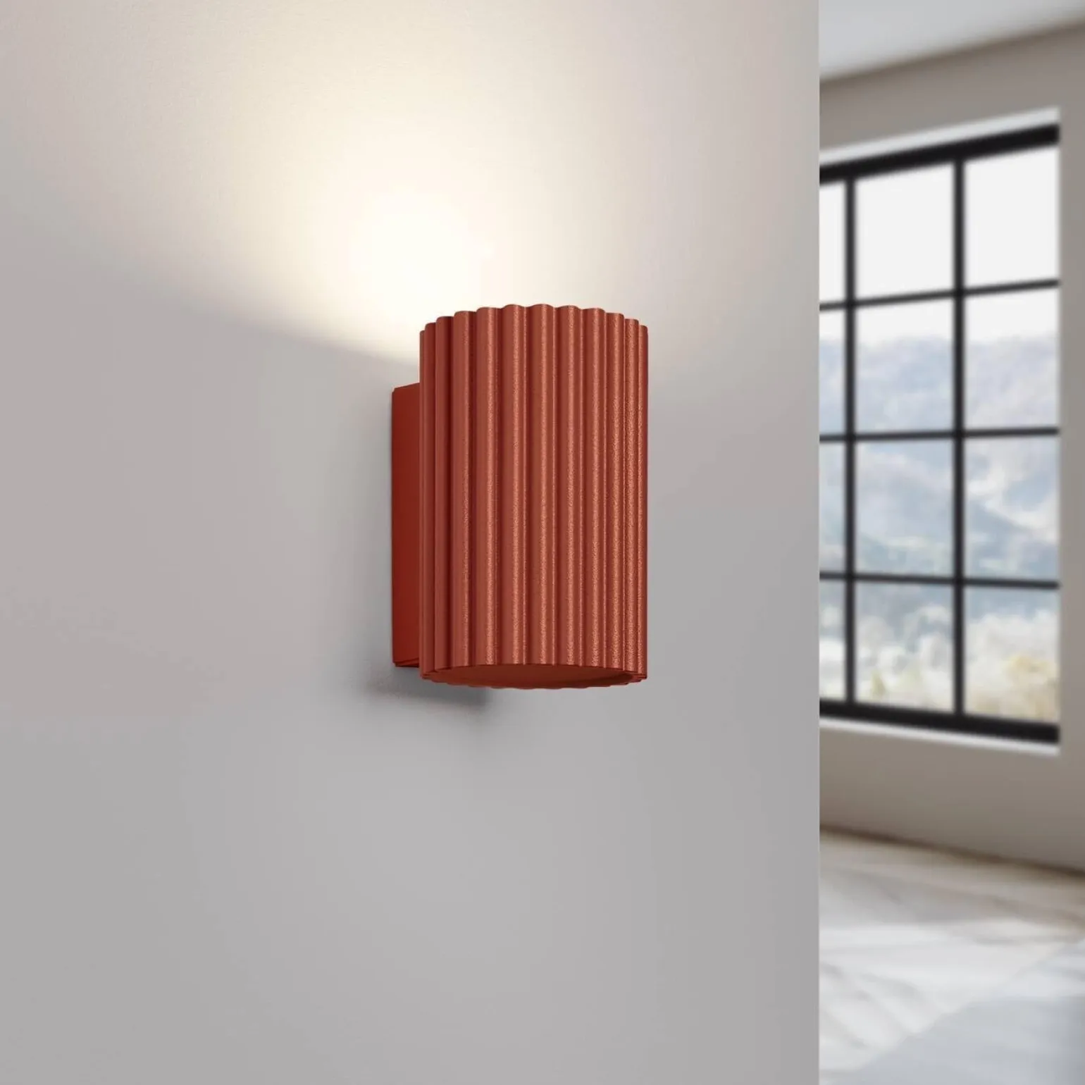 Kinkiet KARBON 10 ochra czerwona (SL.1654) - Sollux Lighting