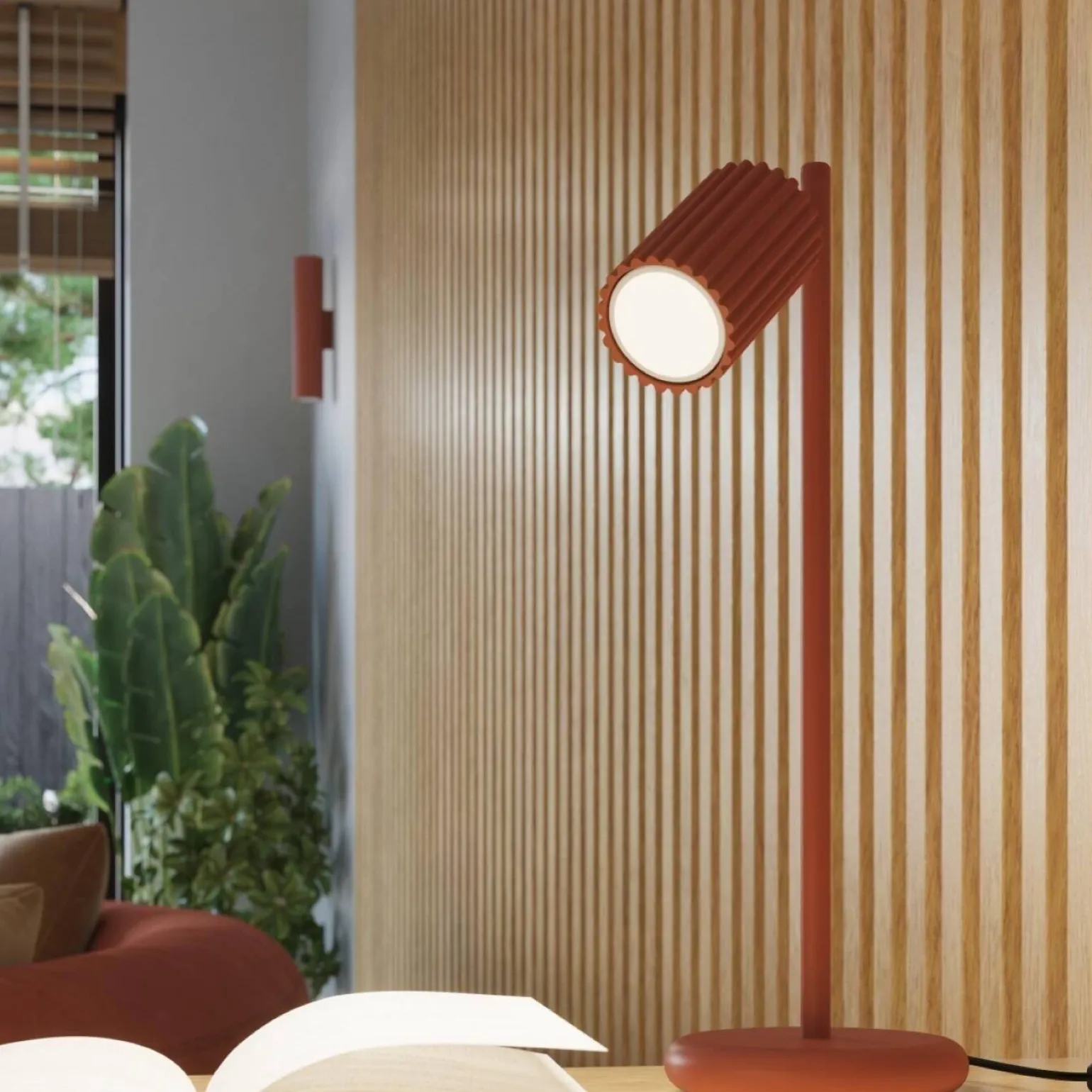 Kinkiet KARBON 30 ochra czerwona (SL.1634) - Sollux Lighting