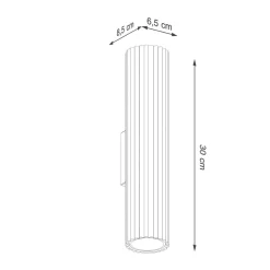 Kinkiet KARBON 30 ochra czerwona (SL.1634) - Sollux Lighting