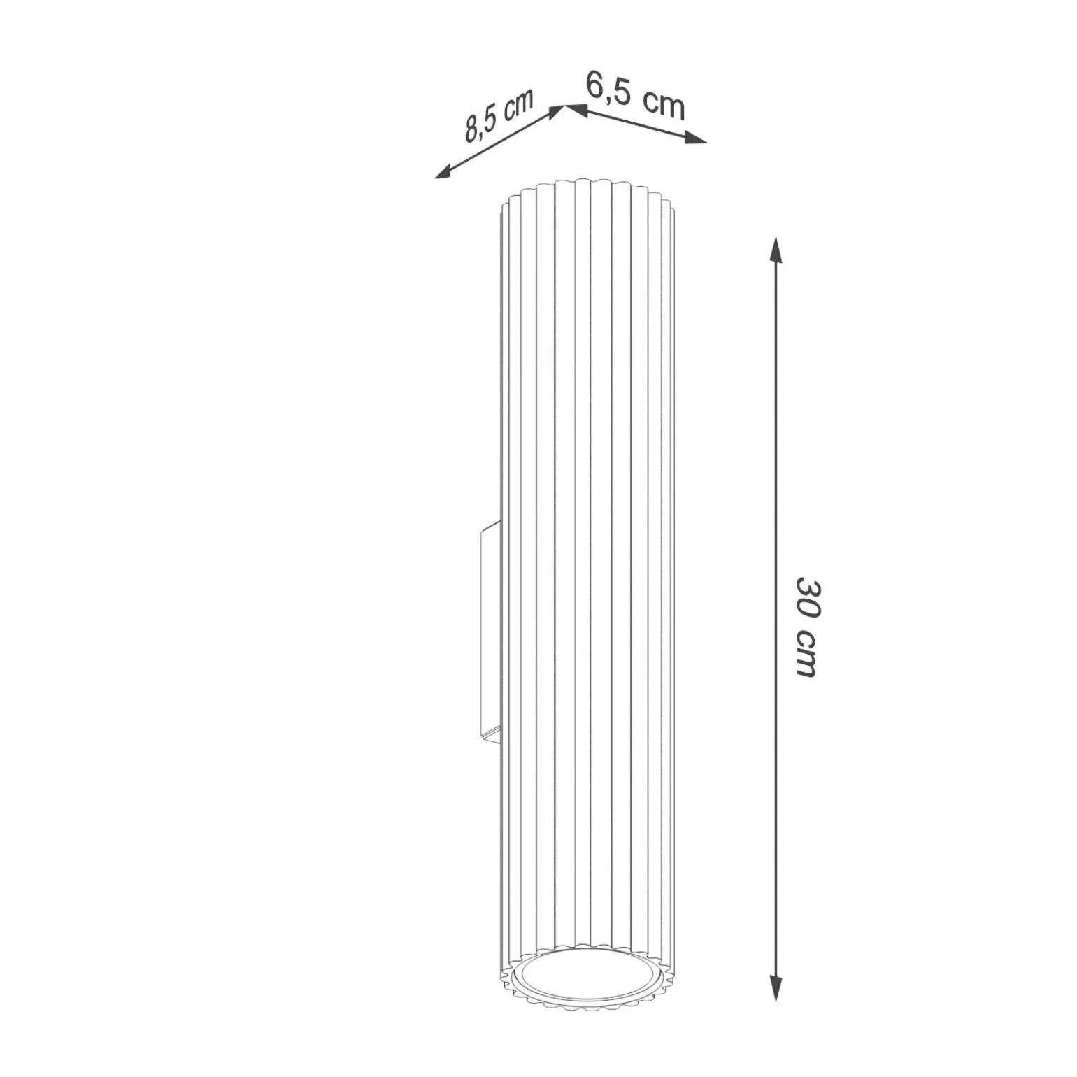 Kinkiet KARBON 30 taupe (SL.1776) - Sollux Lighting