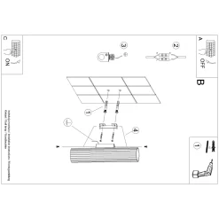 Kinkiet KARBON 30 taupe (SL.1776) - Sollux Lighting