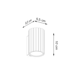 Kinkiet KARBON 10 złoty (SL.1650) - Sollux Lighting