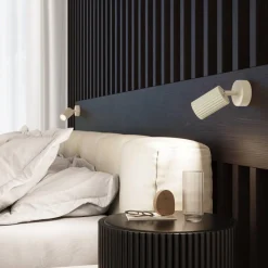 Kinkiet KARBON beżowy z włącznikiem (SL.1598) - Sollux Lighting