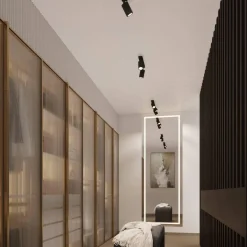 Kinkiet KARBON czarny z włącznikiem (SL.1579) - Sollux Lighting