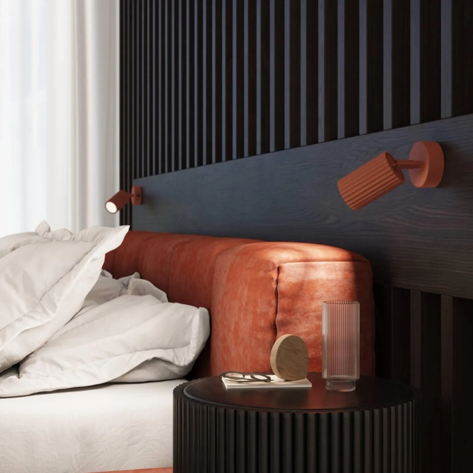 Kinkiet KARBON ochra czerwona (SL.1635) - Sollux Lighting