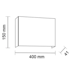 Kinkiet KITAMI (czarny) (4411) - Shilo