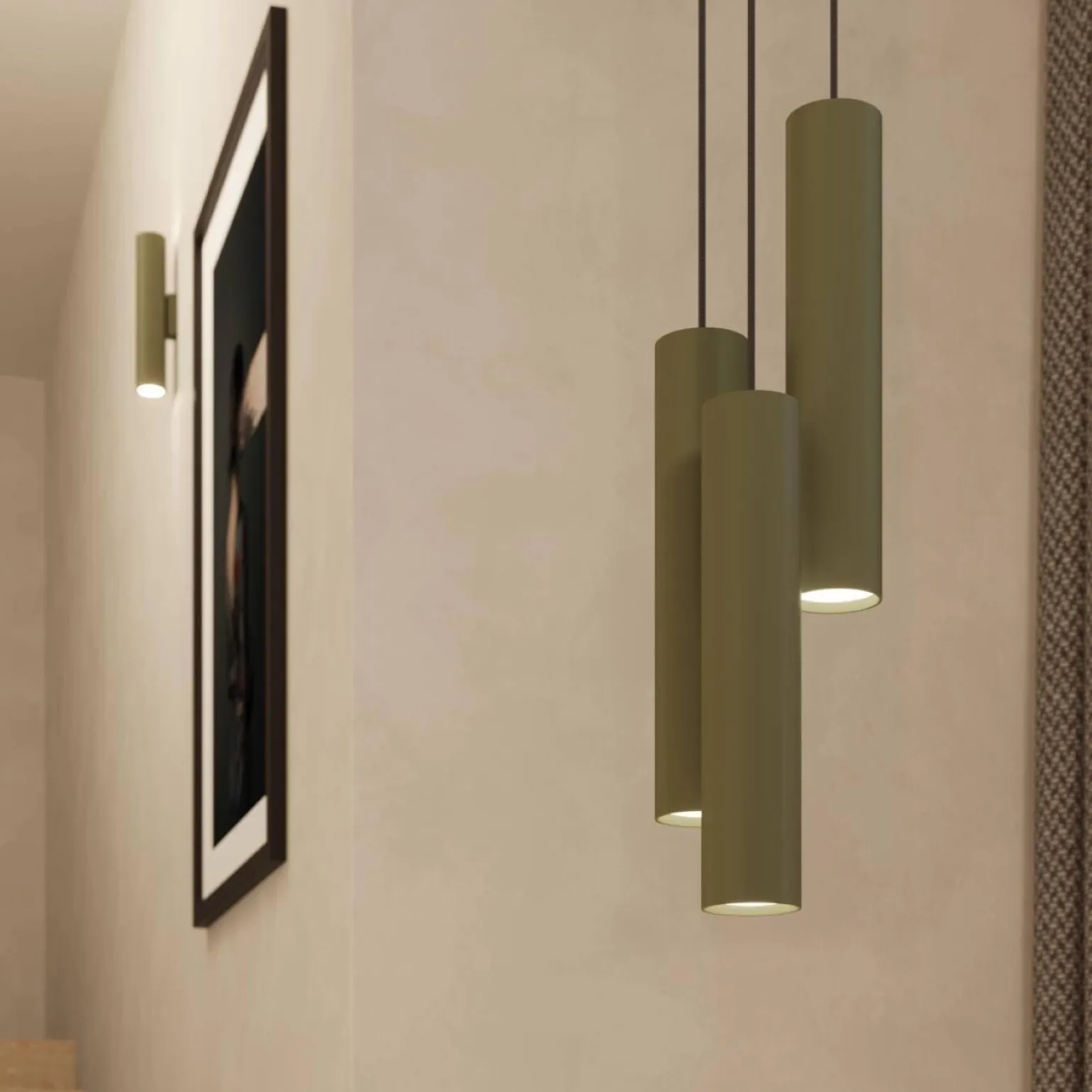 Kinkiet LAGOS 2 zielony oliwkowy (SL.1488) - Sollux Lighting