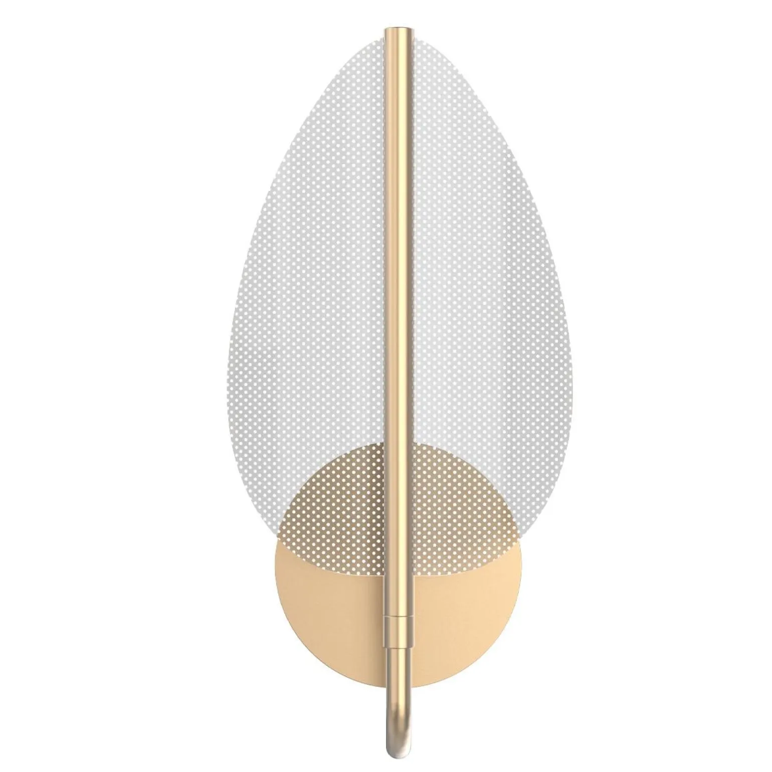 Kinkiet LED Floriana - Naturalny mosiądz (QN-FLORIANA-1W-NBR) - Quintiesse