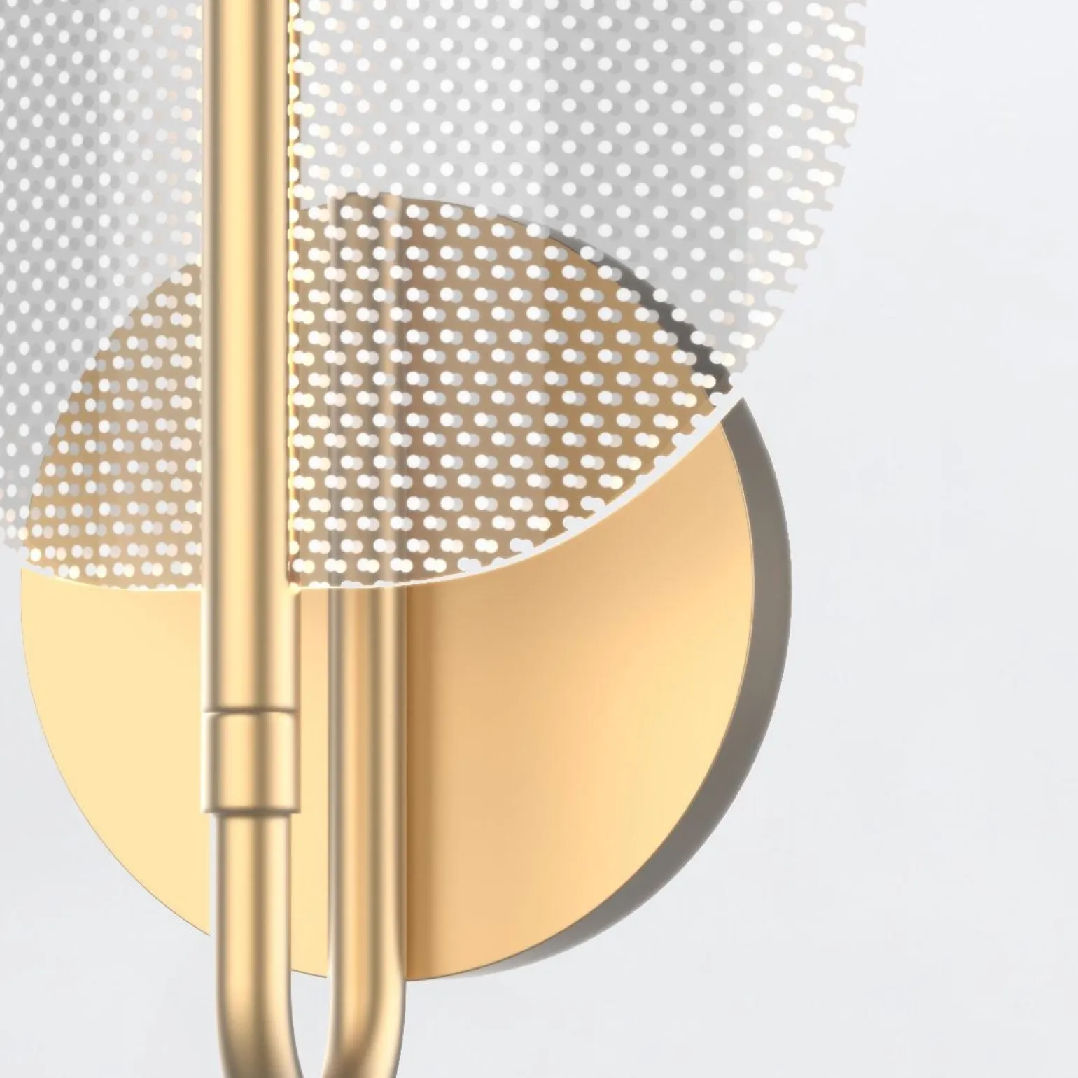 Kinkiet LED Floriana - Naturalny mosiądz (QN-FLORIANA-1W-NBR) - Quintiesse