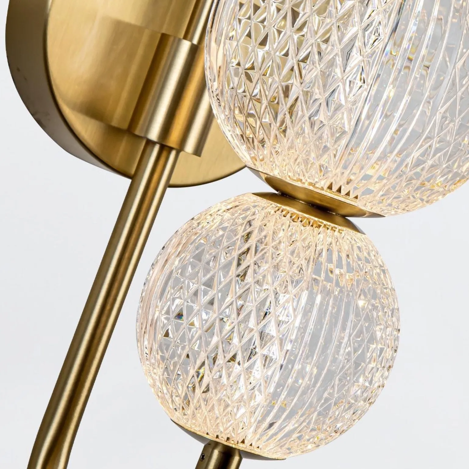 Kinkiet LED Marni - Naturalny mosiądz (QN-MARNI-6WB-NBR) - Quintiesse