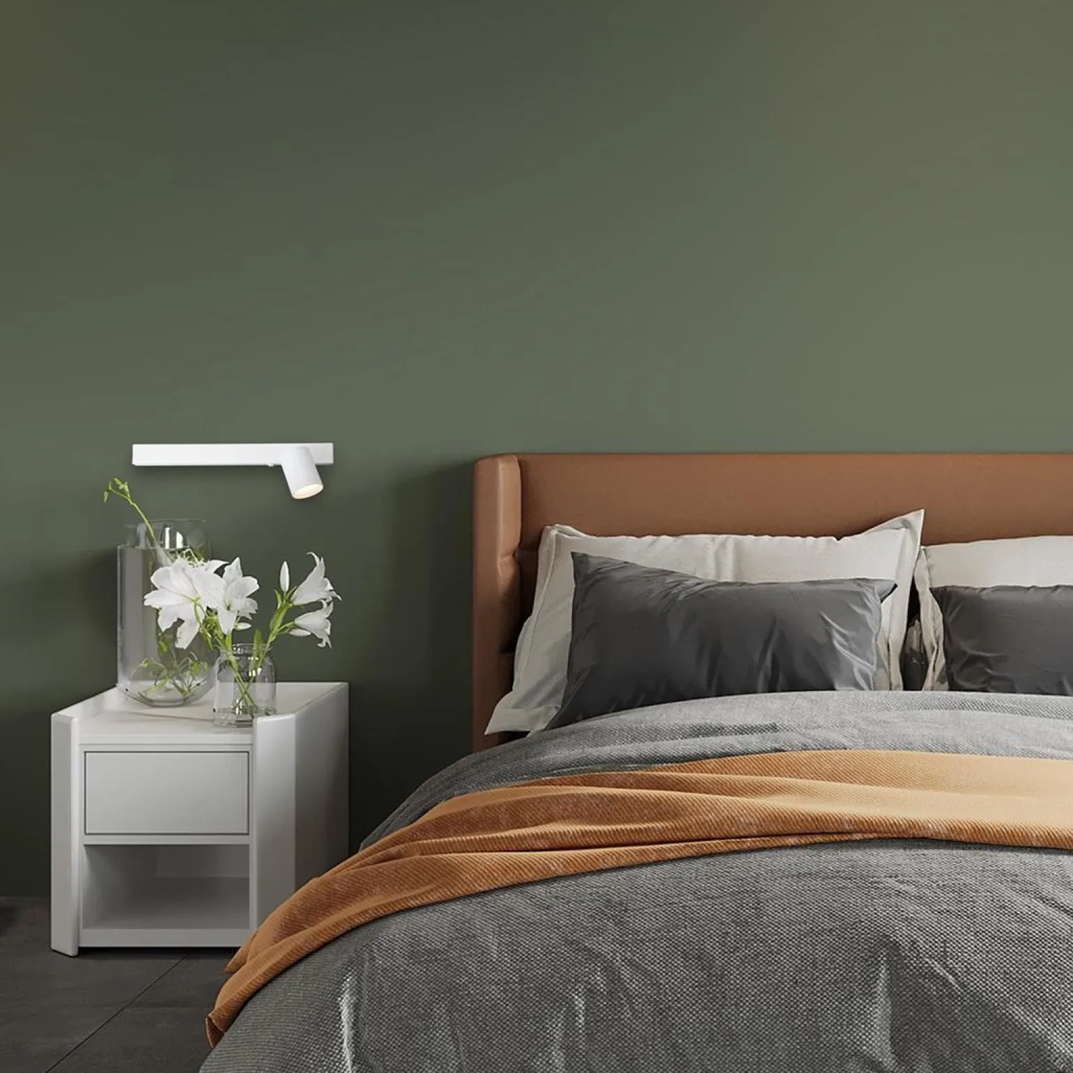 Kinkiet Magnet 9W+1xGU10 3000/4000K Biały Prawy (ML1128) - Milagro