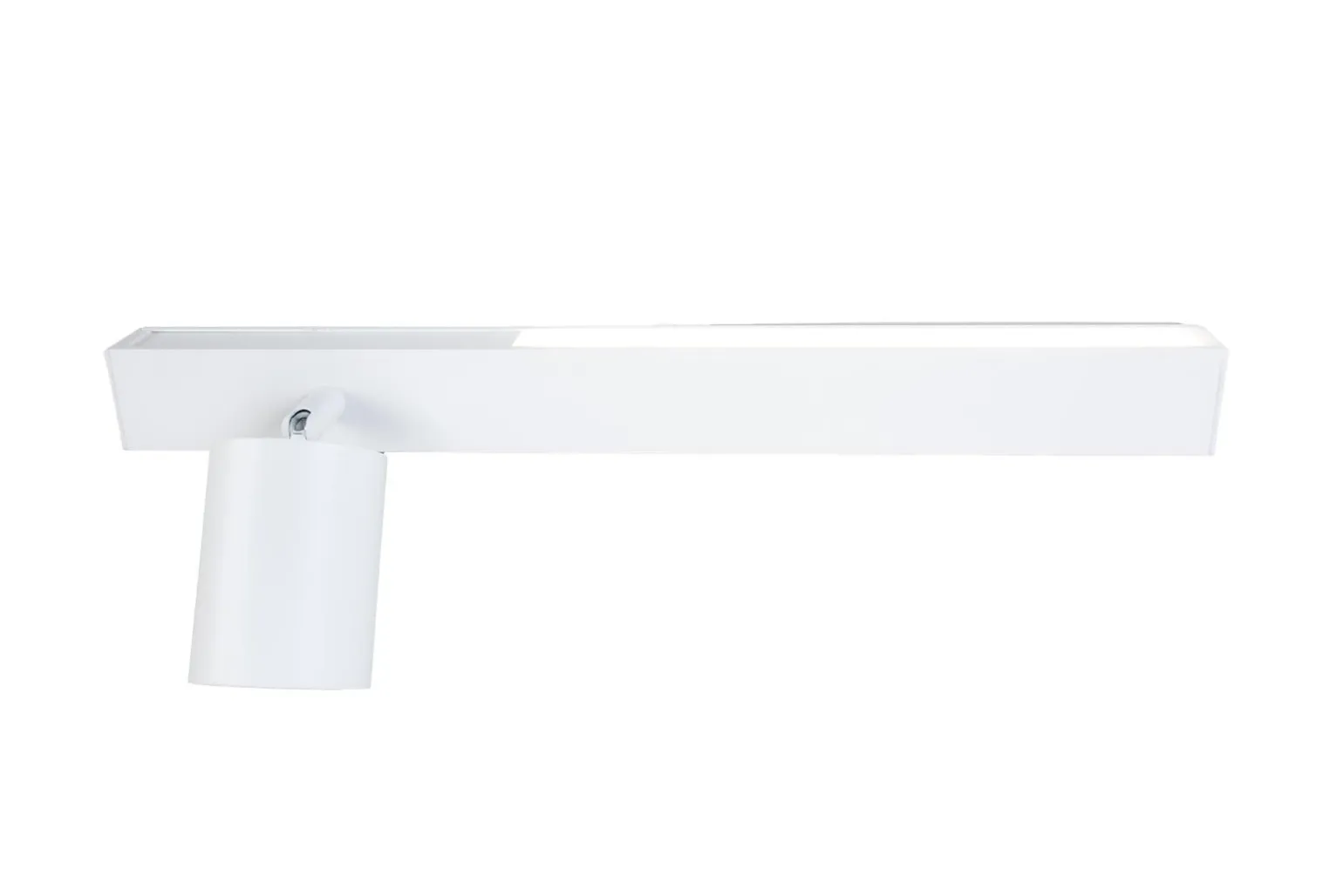 Kinkiet Magnet 9W+1xGU10 3000/4000K Biały Prawy (ML1128) - Milagro