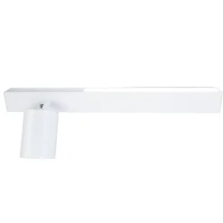 Kinkiet Magnet 9W+1xGU10 3000/4000K Biały Lewy (ML1129) - Milagro