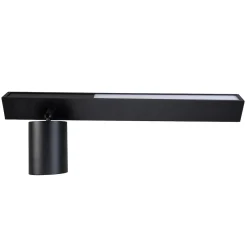 Kinkiet Magnet 9W+1xGU10 3000/4000K Czarny Lewy (ML1127) - Milagro