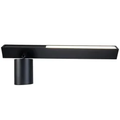 Kinkiet Magnet 9W+1xGU10 3000/4000K Czarny Lewy (ML1127) - Milagro