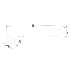 Kinkiet Magnet 9W+1xGU10 3000/4000K Czarny Lewy (ML1127) - Milagro