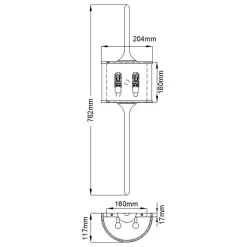 Kinkiet Mona (KL-MONA-L-PC) - Elstead Lighting