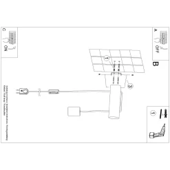 Kinkiet NIMBI E27 z włącznikiem (SL.1644) - Sollux Lighting