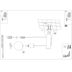 Kinkiet NIMBI G9 z włącznikiem (SL.1645) - Sollux Lighting