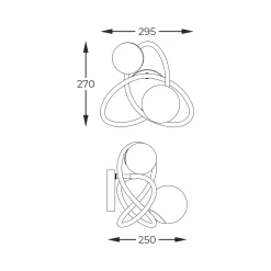 Kinkiet NISYRO (MB4922-2-EBGN) - Zuma Line