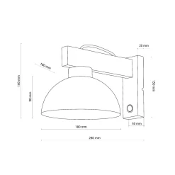 Kinkiet OSLO biały (4962) - TK Lighting