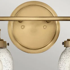 Kinkiet Poppy - 2 źródła światła - Stary mosiądz (QN-POPPY2-HB-BATH) - Quintiesse