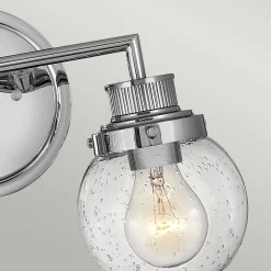 Kinkiet Poppy - 2 źródła światła - Polerowany chrom (QN-POPPY2-PC-BATH) - Quintiesse