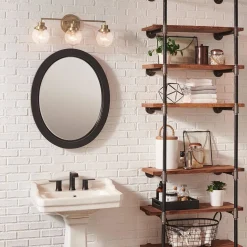 Kinkiet Poppy - 3 źródła światła - Stary mosiądz (QN-POPPY3-HB-BATH) - Quintiesse