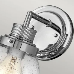 Kinkiet Poppy - 1 źródło światła - Polerowany chrom (QN-POPPY1-PC-BATH) - Quintiesse