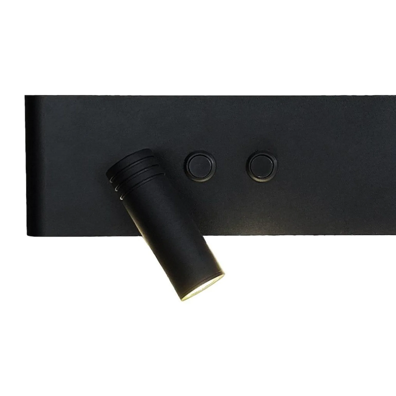 Kinkiet przy łóżku w sypialni Resort czarny lewy (ML1570) - Milagro