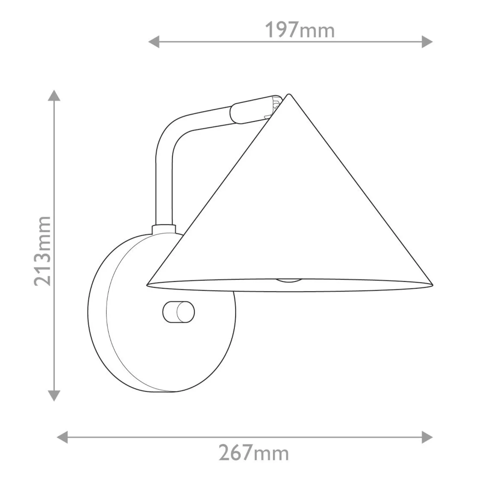 Kinkiet Remyck - 1 źródło światła - Matowa czerń (ALM-REMYCK-1WB-BK) - Elstead Lighting