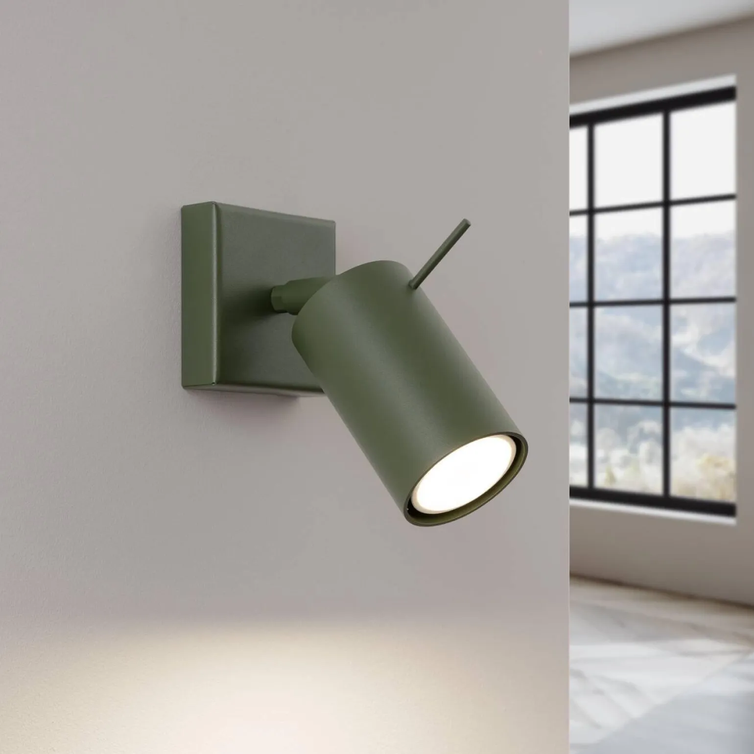 Kinkiet RING zielony oliwkowy (SL.1500) - Sollux Lighting