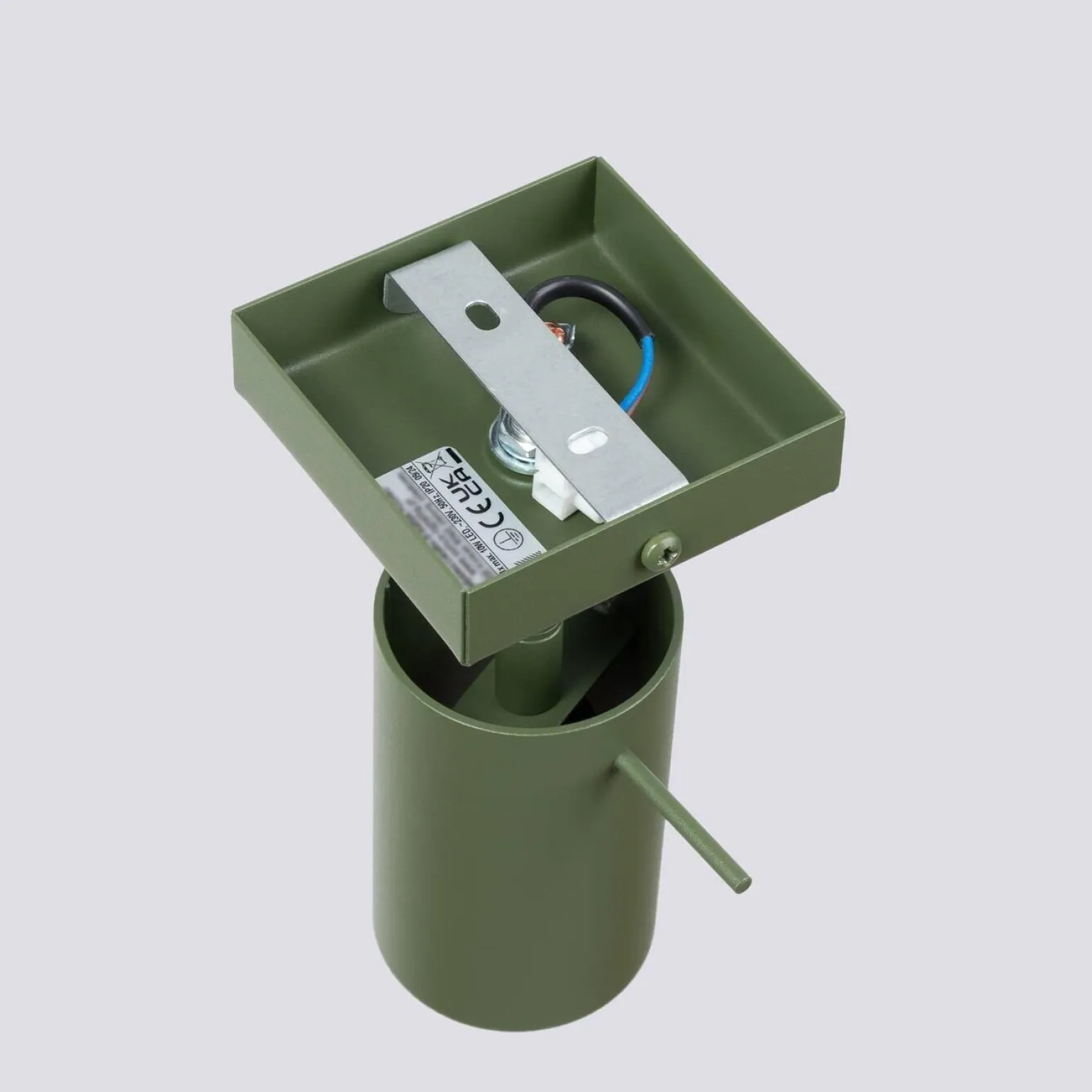 Kinkiet RING zielony oliwkowy (SL.1500) - Sollux Lighting