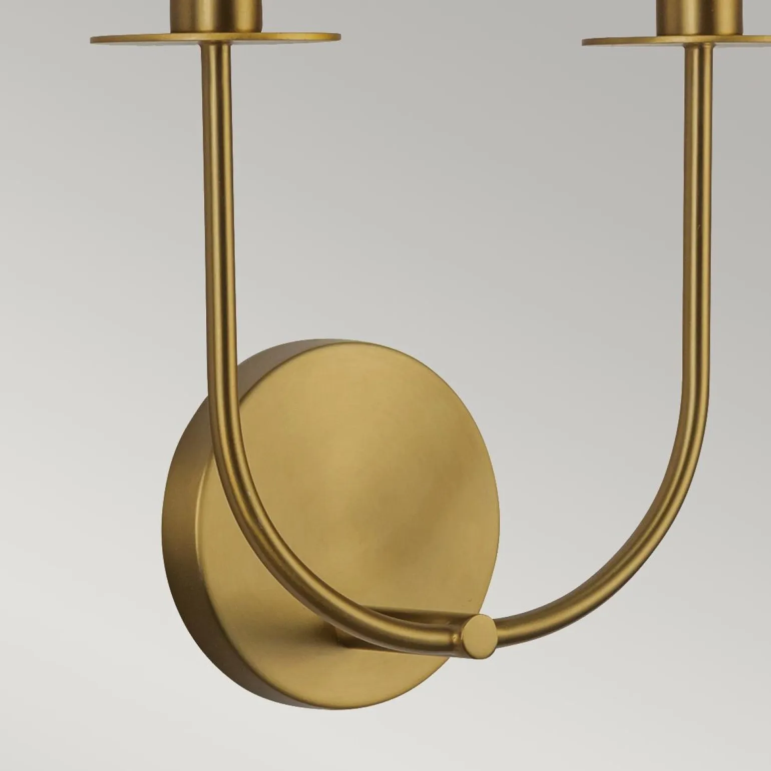 Kinkiet Sylvia - 2 źródła światła - Szczotkowane złoto (ALM-SYLVIA-2WB-BG-CL) - Elstead Lighting