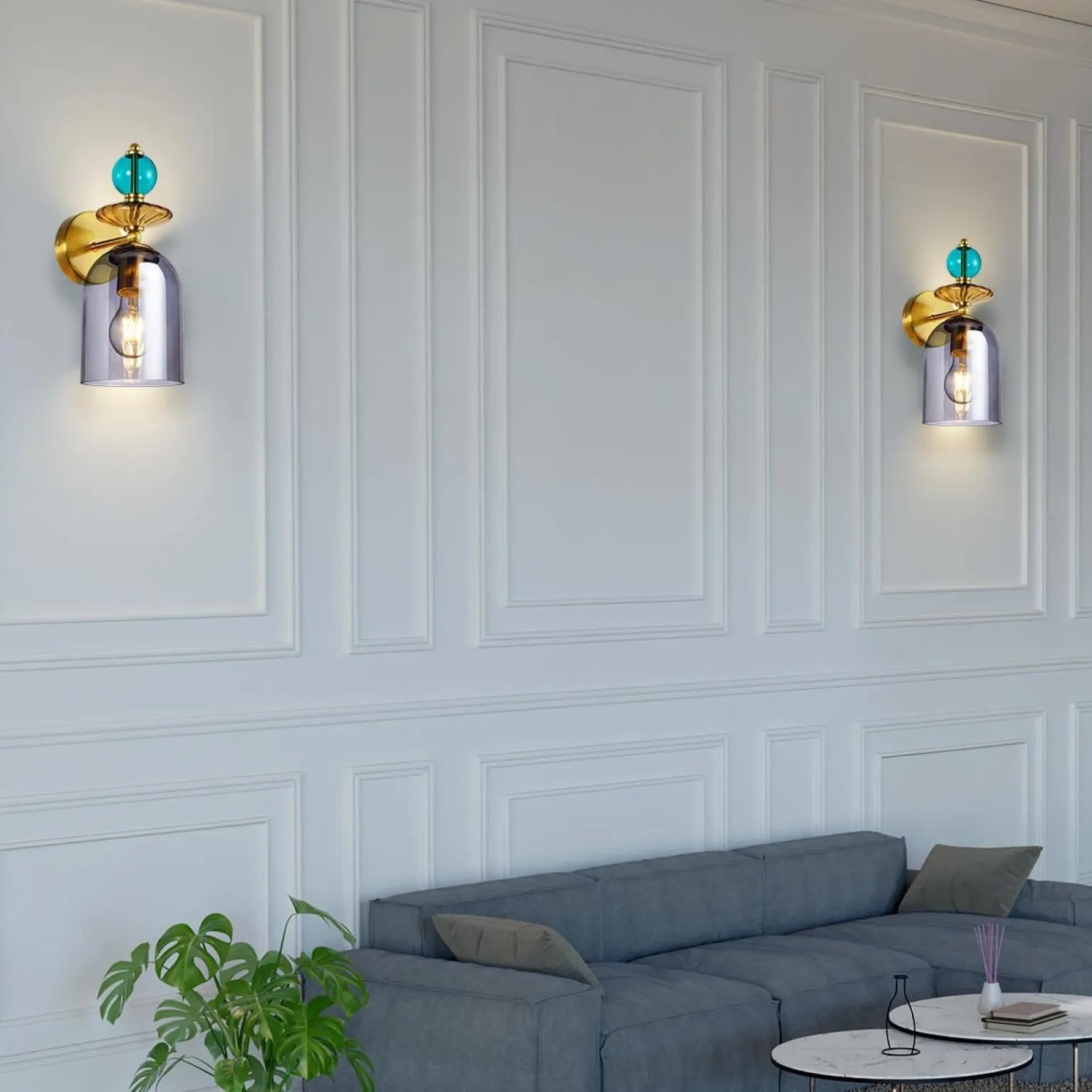 Kinkiet Tropea dymny 1xE27 (LP-2004/1W SM) - Light Prestige