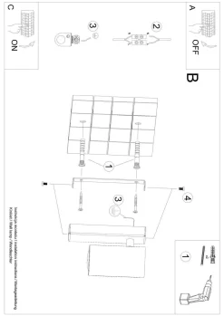 Kinkiet UTTI czarny (SL.1077) - Sollux