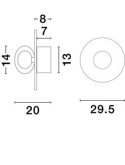 Kinkiet wewnętrzny ASUNTA (LE44855) - Luces Exclusivas