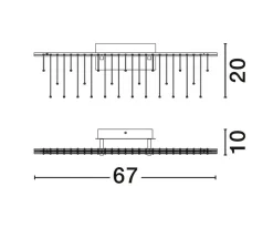 Kinkiet wewnętrzny HUARAZ (LE44449) - Luces Exclusivas