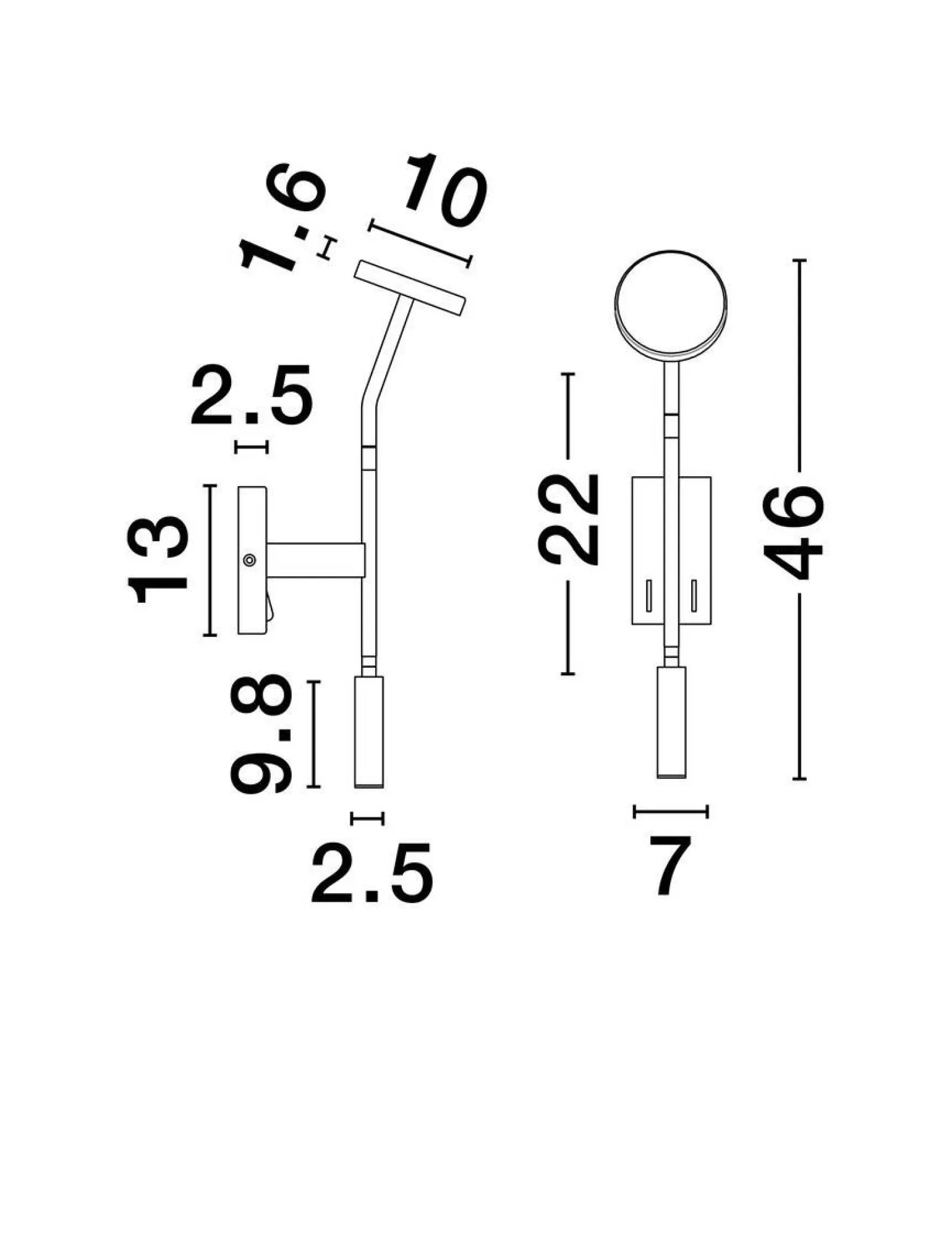 Kinkiet wewnętrzny PASORAPA (LE44679) - Luces Exclusivas