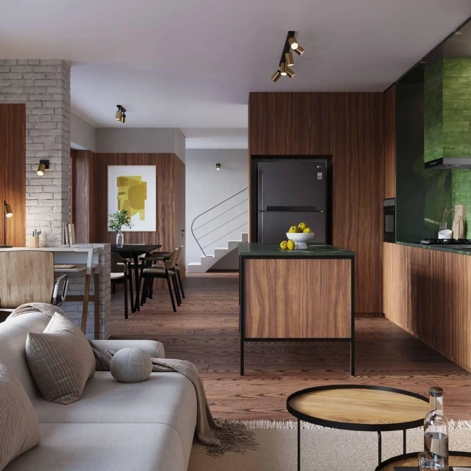 Kinkiet WINX czarny/złoty (SL.1382) - Sollux Lighting