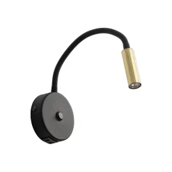 Kinkiet z ładowaniem USB LAGOS BLACK/GOLD (10201) - TK Lighting
