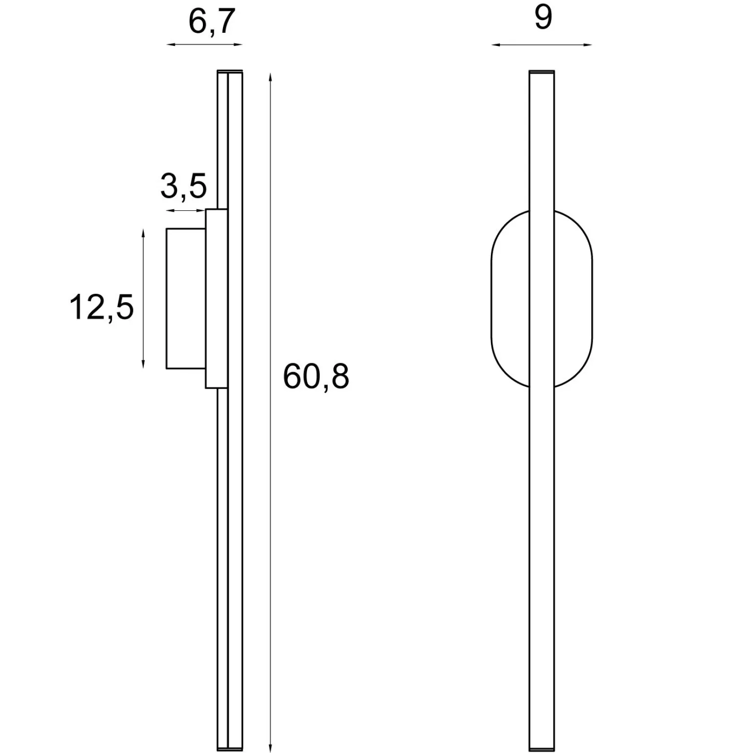 Kinkiet z metalu i trawertynu MAXLIGHT W0418 KINKIET AMOR 12W, IP44