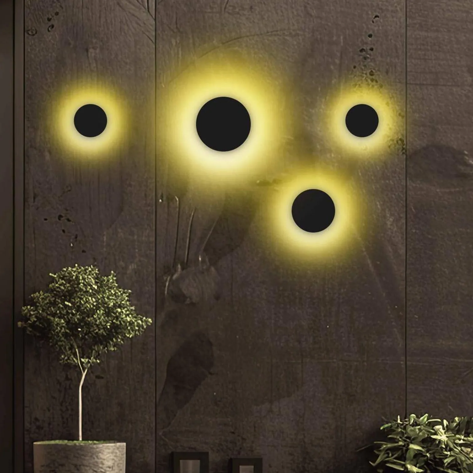 Kinkiet ze zmienną barwą Disk 18W 3CCT IP65 Czarny (ML1288) - Milagro