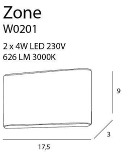 Kinkiet Zone II (W0201) Maxlight